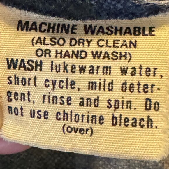 Vintage PENDLETON VIrgin Wool Blue & Gray Plaid Trail Shirt Size Medium - Picture 6 of 8